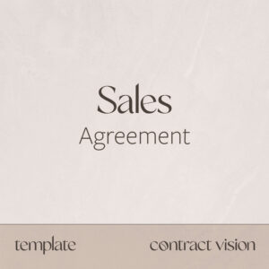 Sales Agreement - Contract Vision