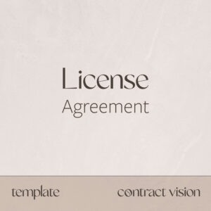 License Agreement - Contract Vision