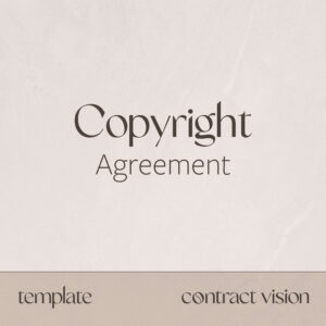 Copyright Agreement - Contract Vision