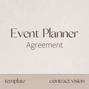 Event Planner Agreement - Contract Vision