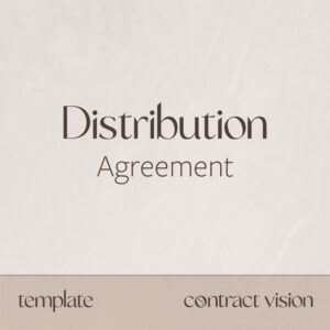 Distribution Agreement - Contract Vision