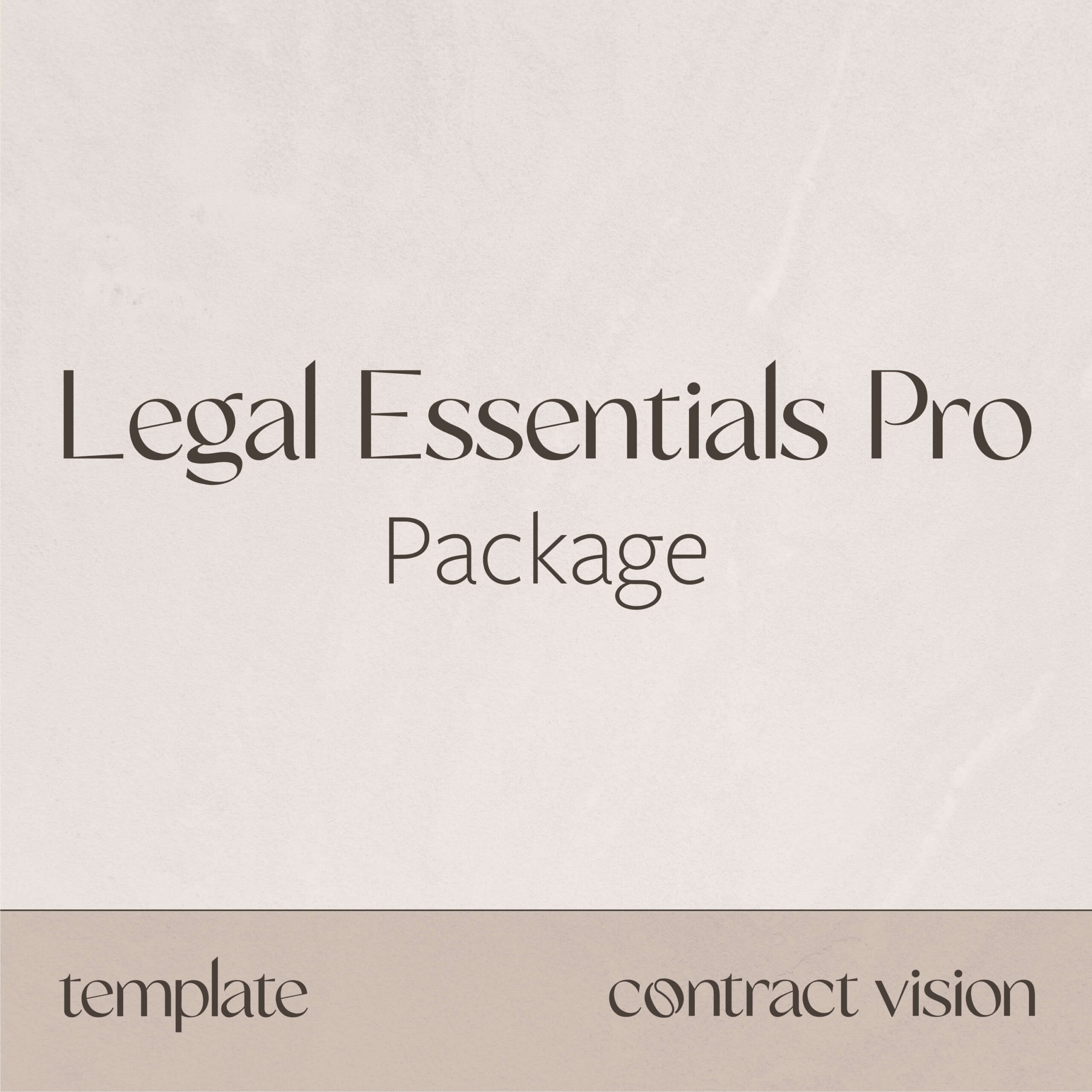 Legal Essentials Package Pro - Contract Vision