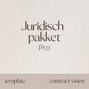 Juridisch Pakket Pro - Contract Vision - Contract op maat